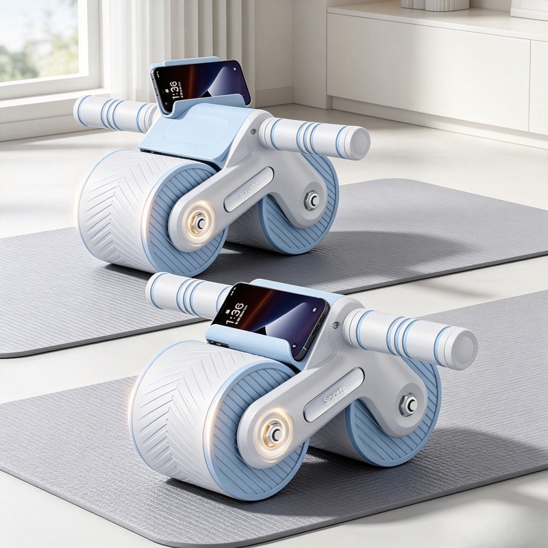 Ab Roller Wheel With Elbow Support - Rodillo Abdominal de Doble Rueda con