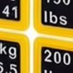 Fitness Equipment - Juego de 2 Etiquetas Adhesivas Amarillas