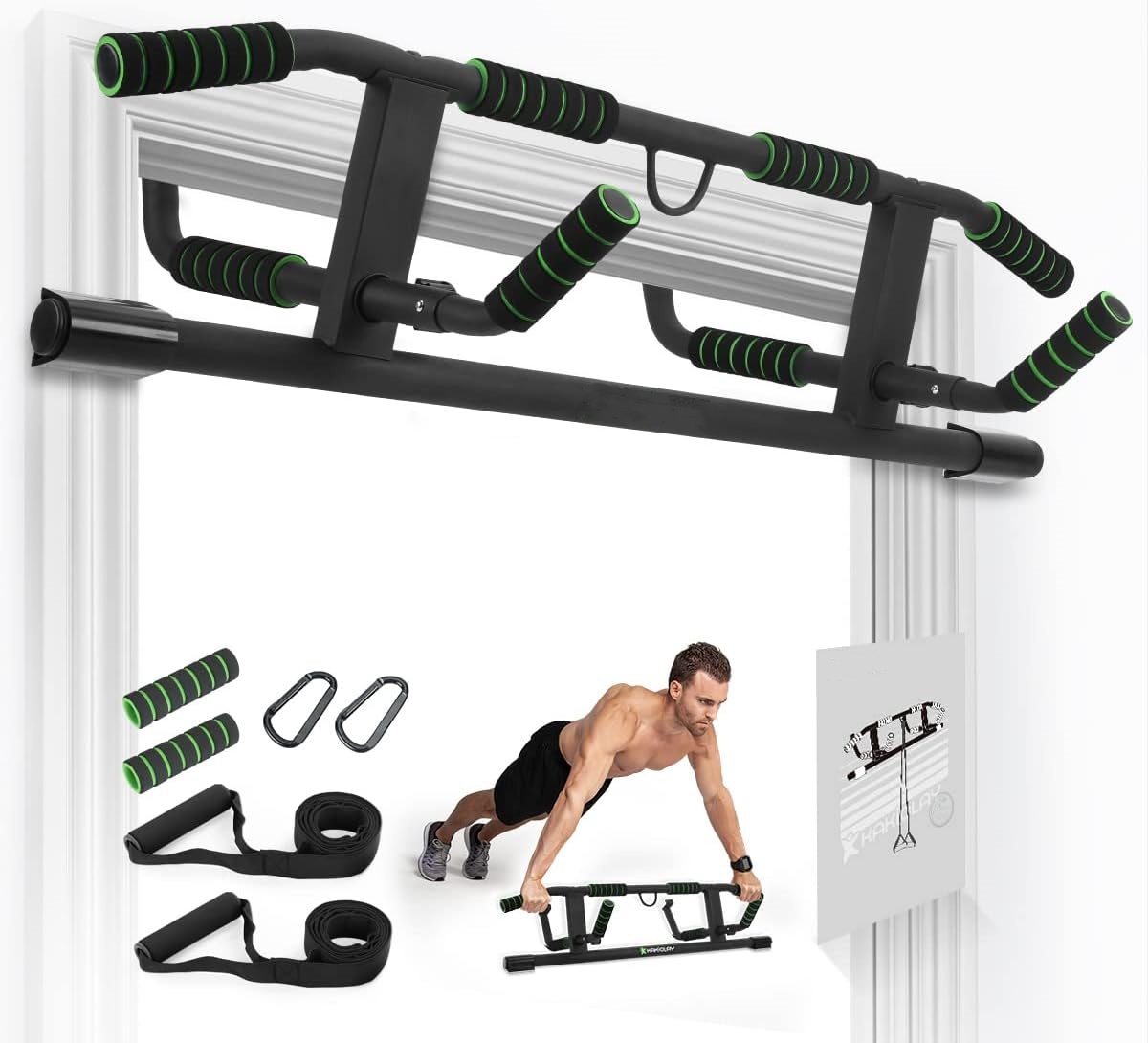 Door Pull Up Bar No Screw - Barra de dominadas para puerta sin