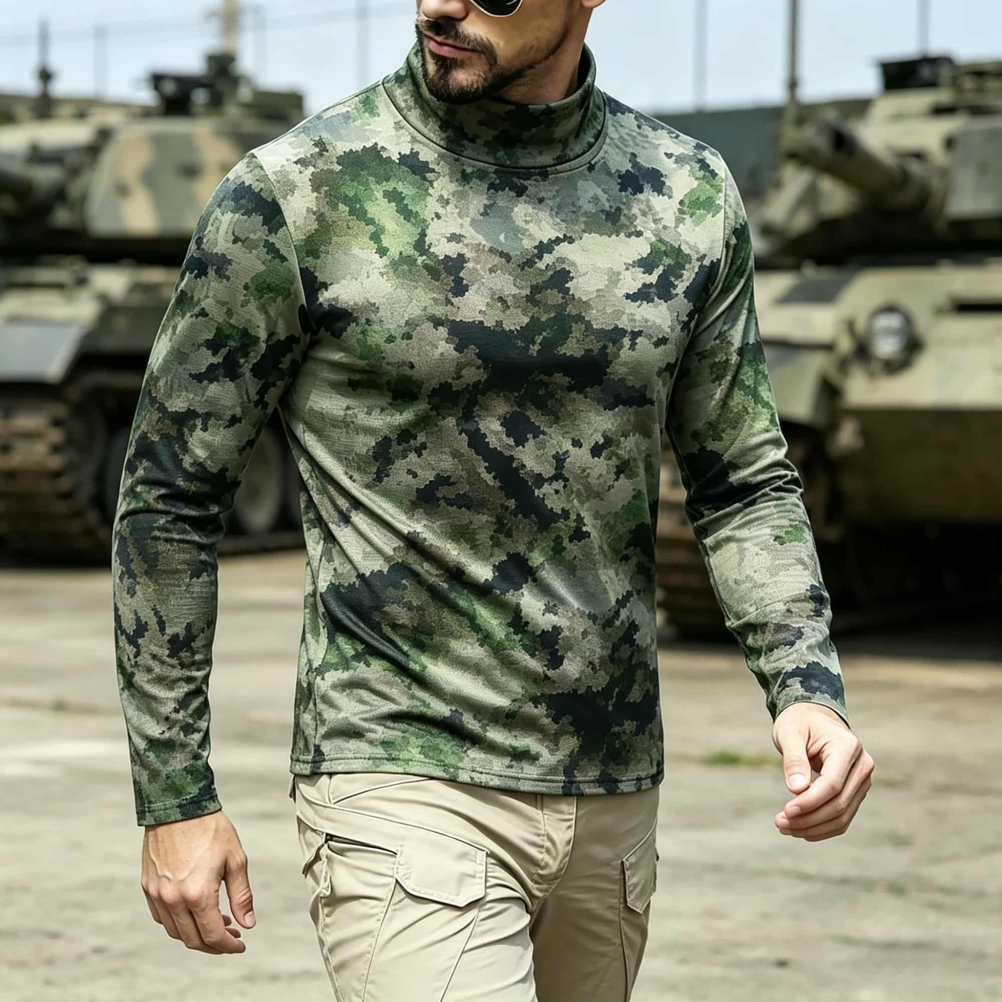 Hiking - Camiseta de manga larga con cuello