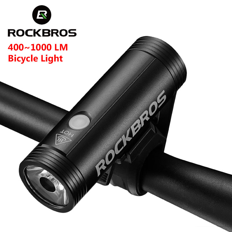 ROCKBROS-linterna frontal para - Rechargeable Bicycle Headlight 1000 Lumen reseña y precio