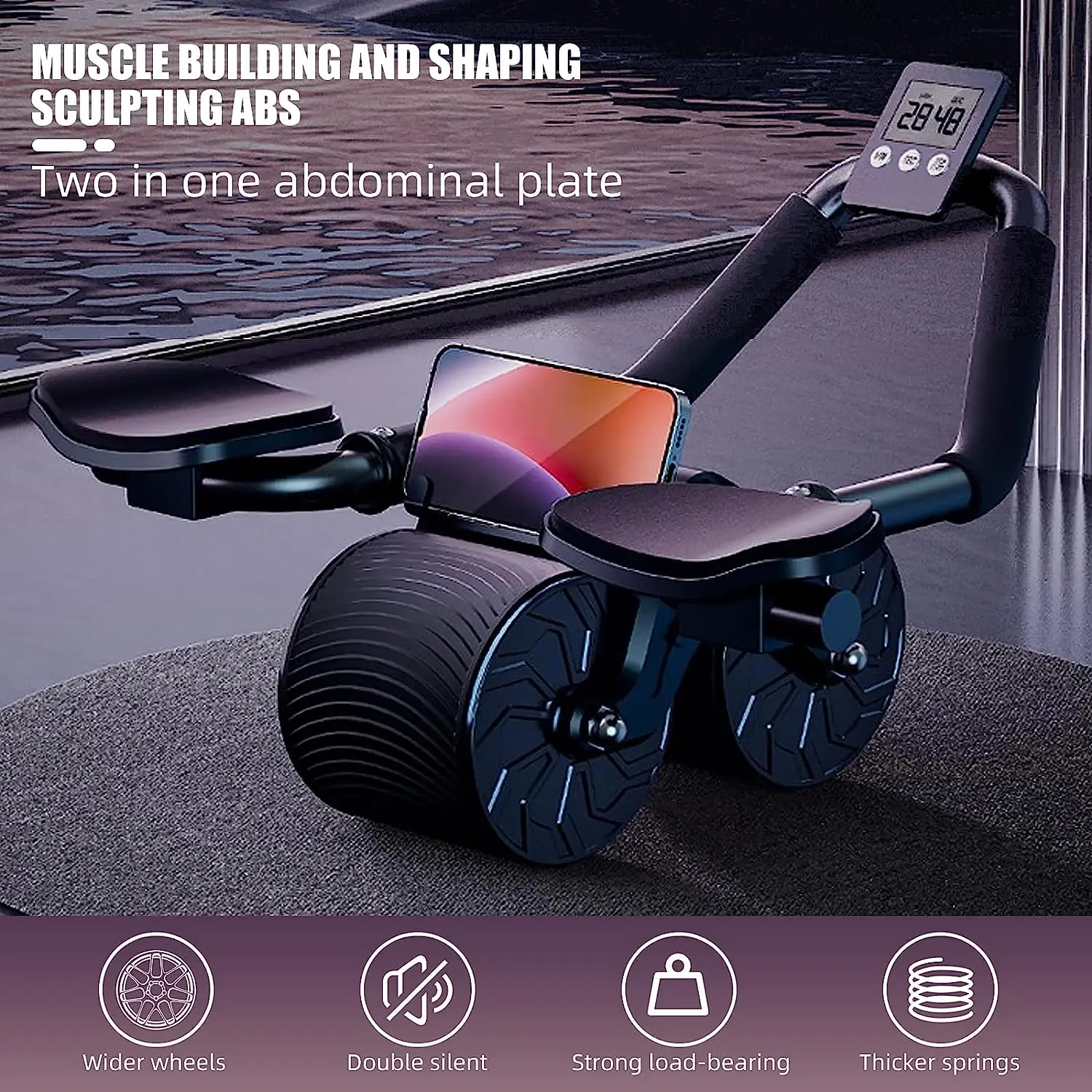 Rueda Abdominal con Soporte pa - Ab Roller Wheel With Elbow Support reseña y precio