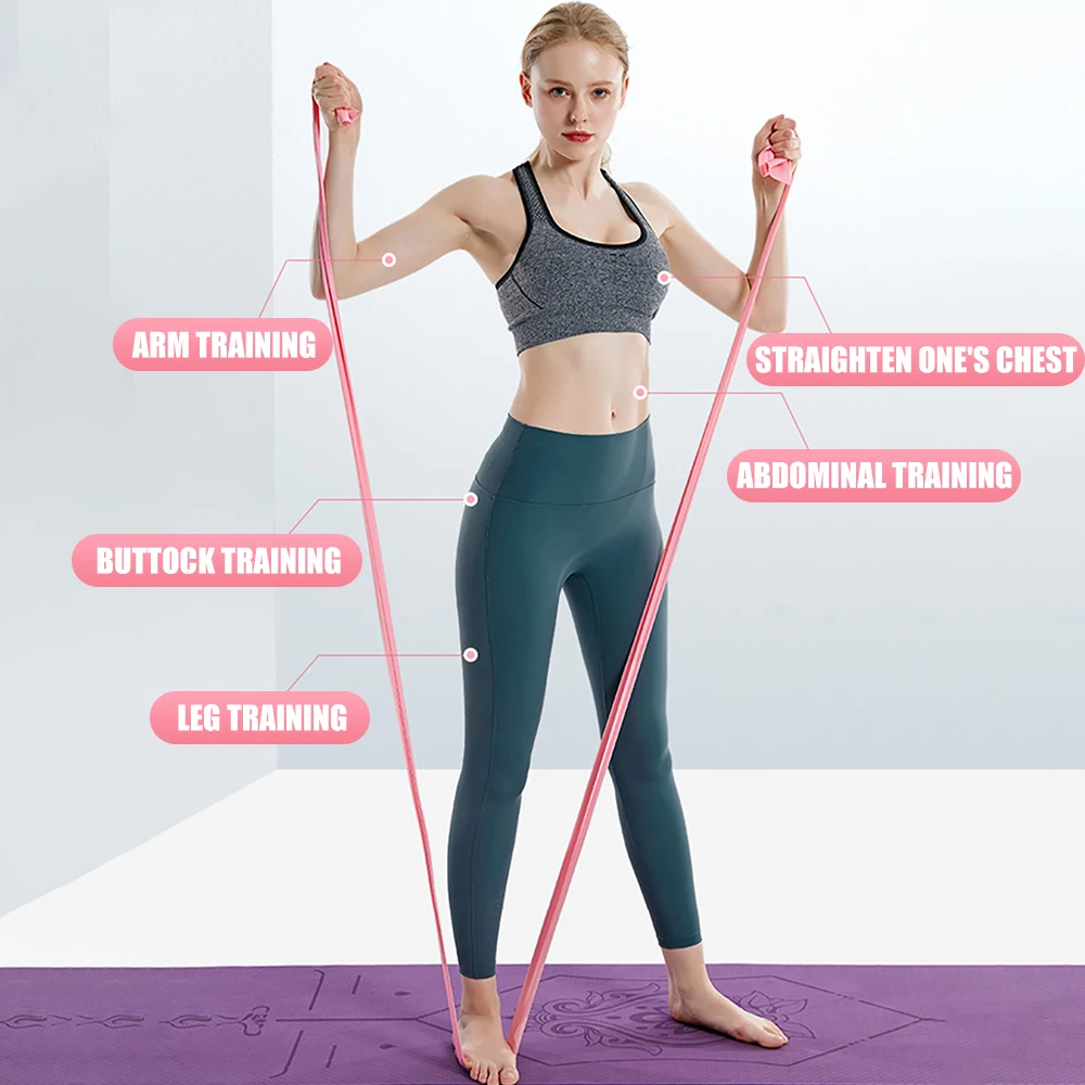 Longitud: 200 cm Yoga Pilates  - Pilates Bar Kit With Resistance Bands reseña y precio