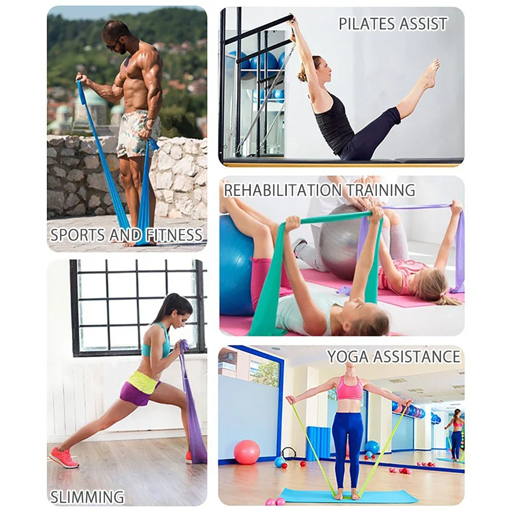 Longitud: 200 cm Yoga Pilates  - Pilates Bar Kit With Resistance Bands reseña y precio