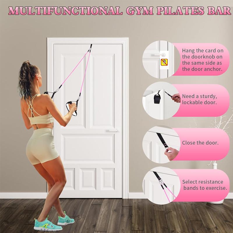Kit de barra de Pilates multif - Pilates Bar Kit With Resistance Bands reseña y precio