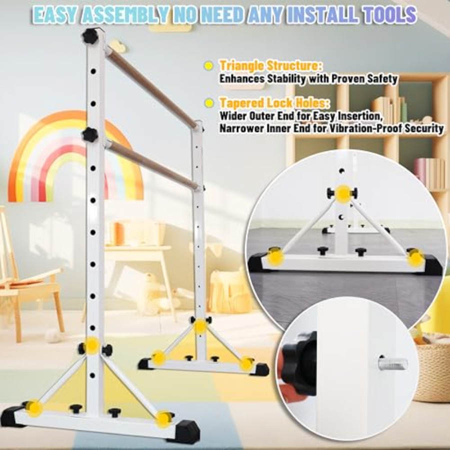 Barra de Ballet Ajustable y Po - Fitness Equipment reseña y precio