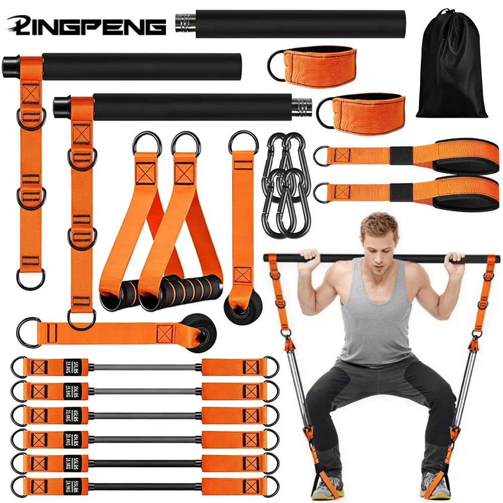 Set de Pilates para Casa con B - Pilates Bar Kit With Resistance Bands reseña y precio