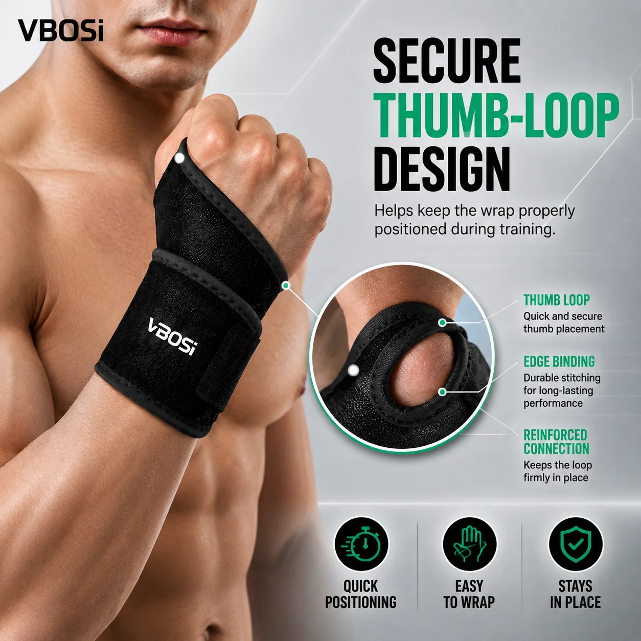 Soporte de Muñeca Ajustable VB - Wrist Wraps Weightlifting Support reseña y precio