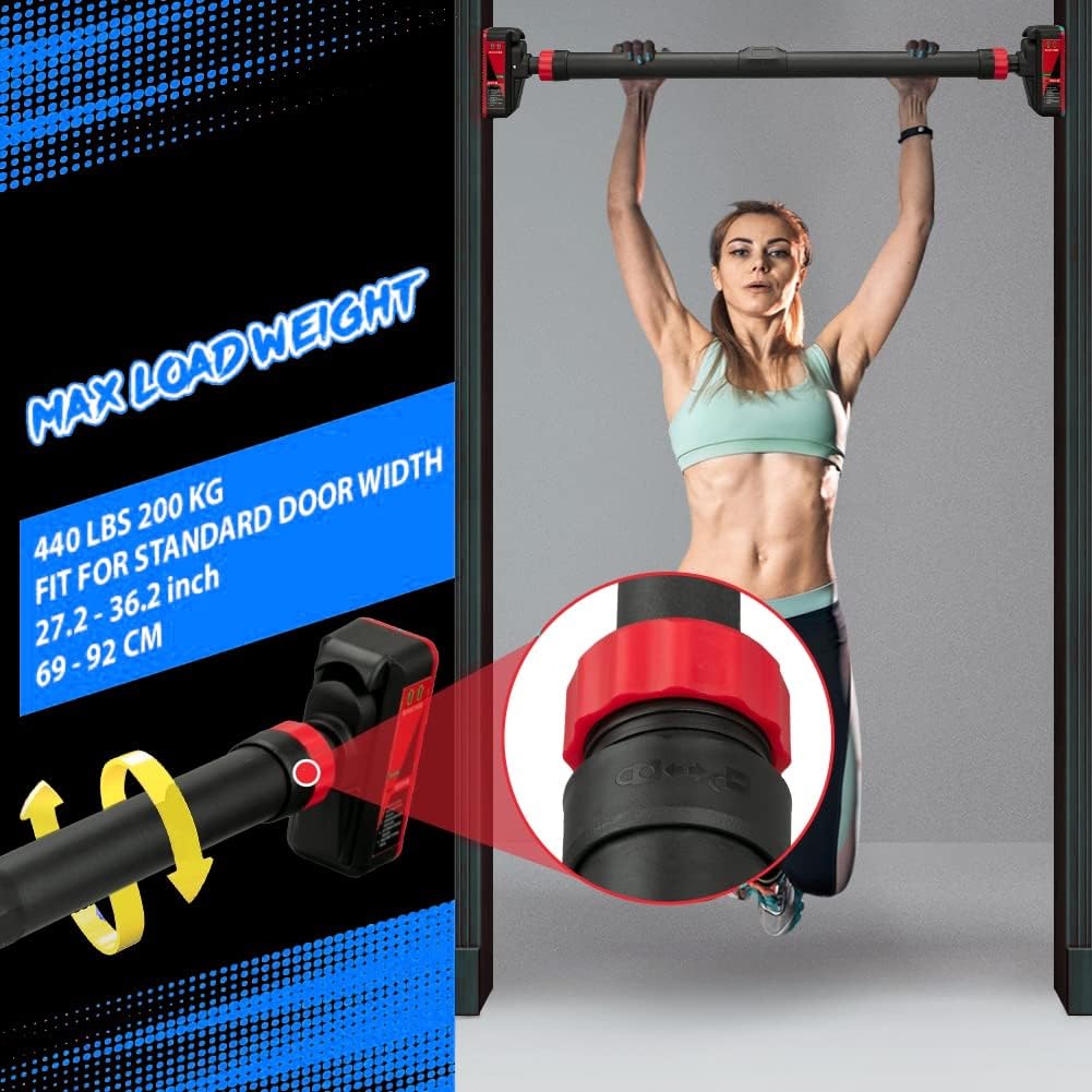 Barra de dominadas ajustable p - Door Pull Up Bar No Screw reseña y precio