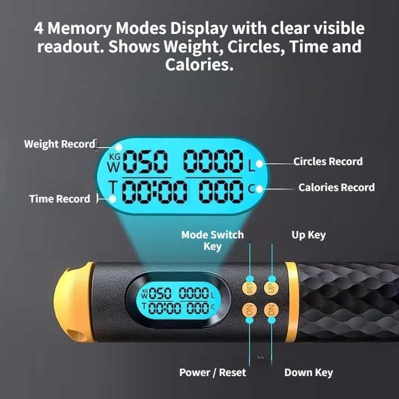 Cuerda de Saltar Inteligente,  - Smart Jump Rope Digital Counter reseña y precio